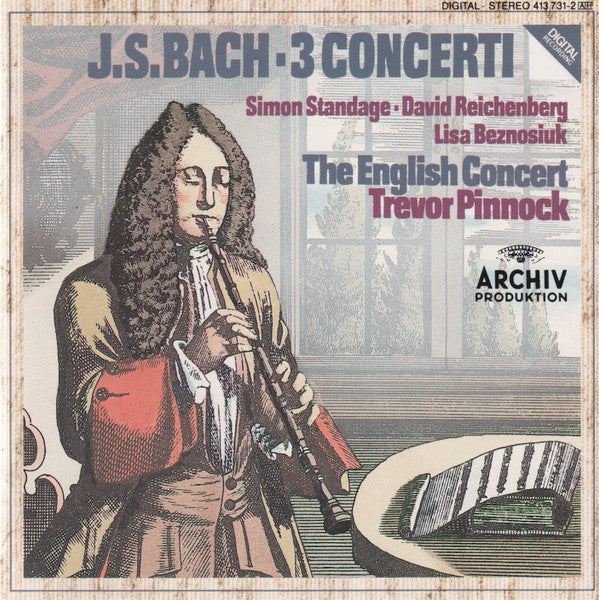 Johann Sebastian Bach / Simon Standage, David Reichenberg, Lisa Beznosiuk, The English Concert, Trevor Pinnock : 3 Concerti (CD, Album)
