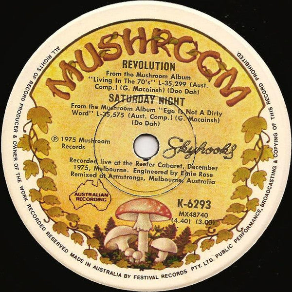 Skyhooks : Let It Rock (7", Single)