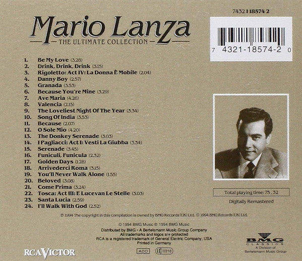 Mario Lanza : The Ultimate Collection (CD, Comp)