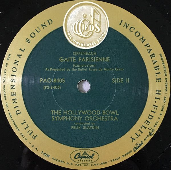 Offenbach* : Hollywood Bowl Symphony Orchestra*, Felix Slatkin : Gaite Parisienne (LP, Album, Mono, Gat)