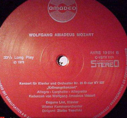 Mozart* : Krönungskonzert Und Klavierkonzert KV466 (LP)