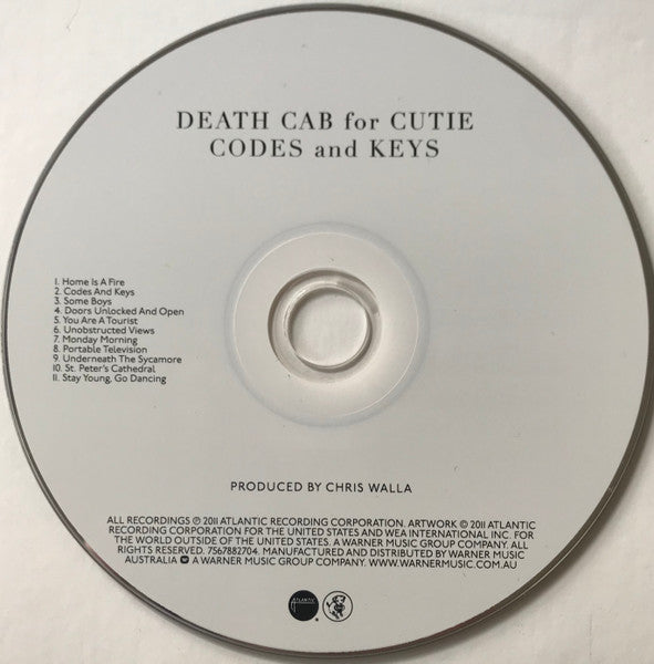 Death Cab For Cutie : Codes And Keys (CD, Album)
