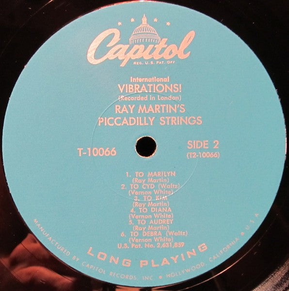 Ray Martin's Piccadilly Strings* : International Vibrations! (LP, Album, Mono)