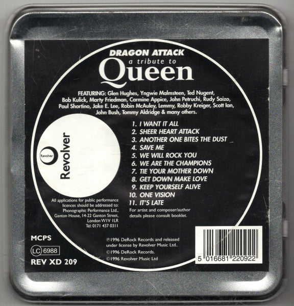 Various : A Tribute To Queen: Dragon Attack (CD, Ltd, Tin)
