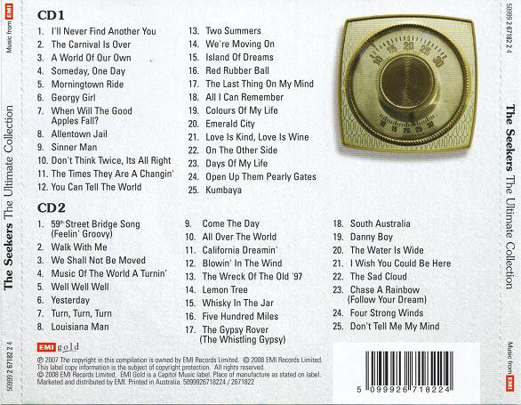 The Seekers : The Ultimate Collection (2xCD, Comp)