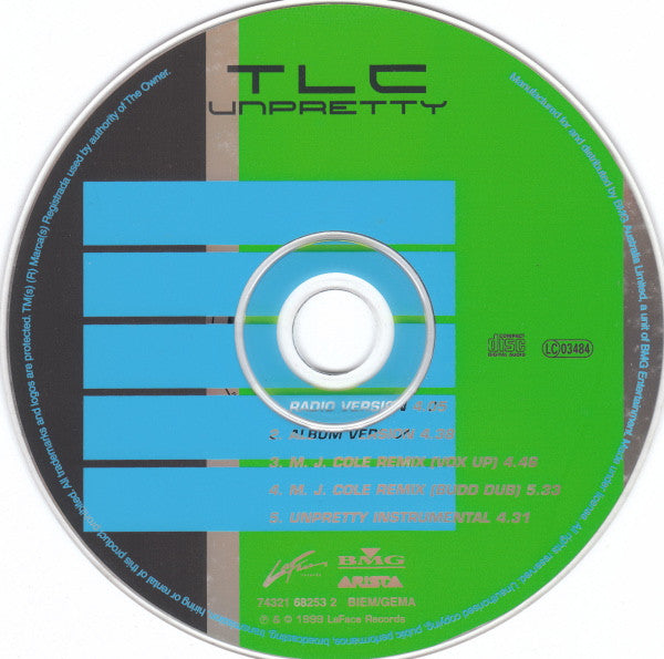 TLC : Unpretty (CD, Single)