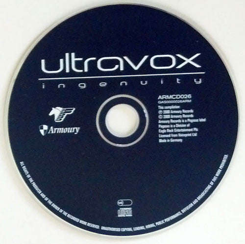 Ultravox : Ingenuity (CD, Album, RE)