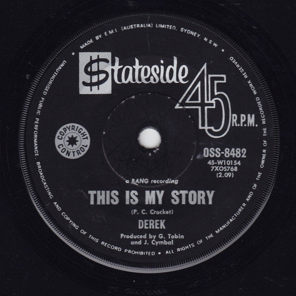 Derek (3) : Cinnamon (7", Single)
