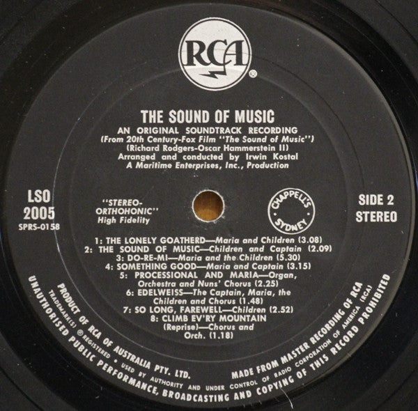 Rodgers & Hammerstein : The Sound Of Music (LP, Album)
