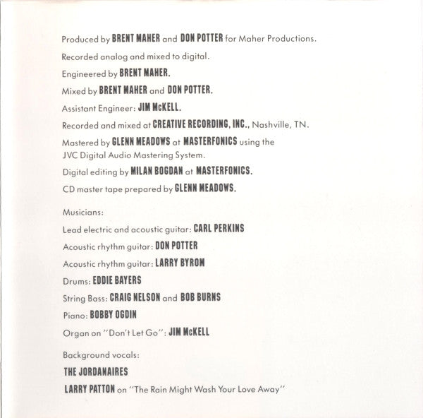 Carl Perkins : Born To Rock (CD, Album)