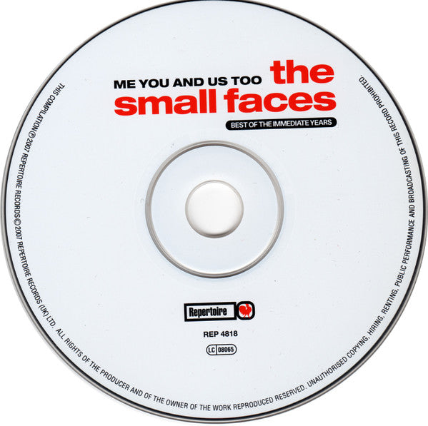 Small Faces : Me You And Us Too - Best Of The Immediate Years (CD, Comp, RE, Dig)