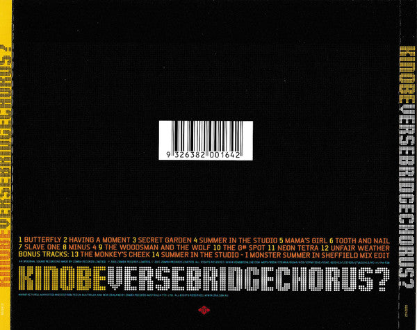 Kinobe : Versebridgechorus? (CD, Album)