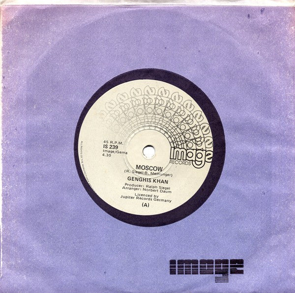 Genghis Khan* : Moscow / Rocking Son Of Genghis Khan (7", Single)