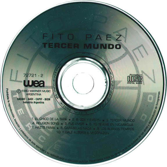 Fito Páez : Tercer Mundo (CD, Album, RE)