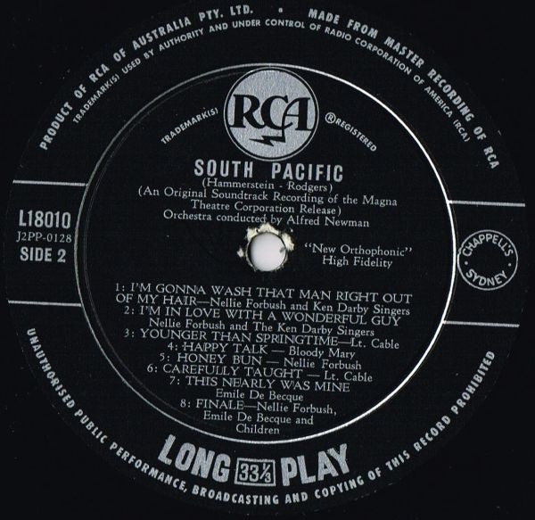Rodgers & Hammerstein : RCA Victor Presents Rodgers & Hammerstein's South Pacific (An Original Soundtrack Recording) (LP)