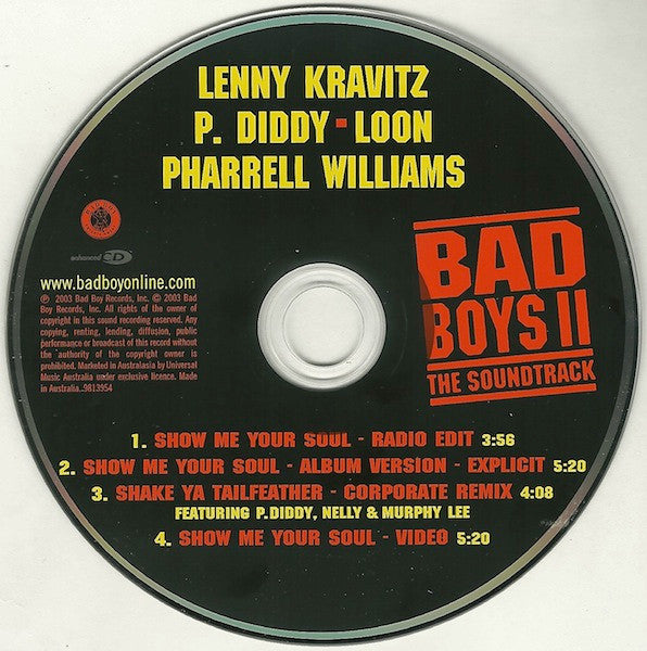 Lenny Kravitz - P. Diddy - Loon - Pharrell Williams : Show Me Your Soul (CD, Maxi, Enh)