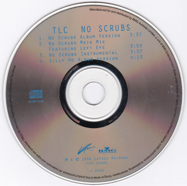 TLC : No Scrubs (CD, Single)