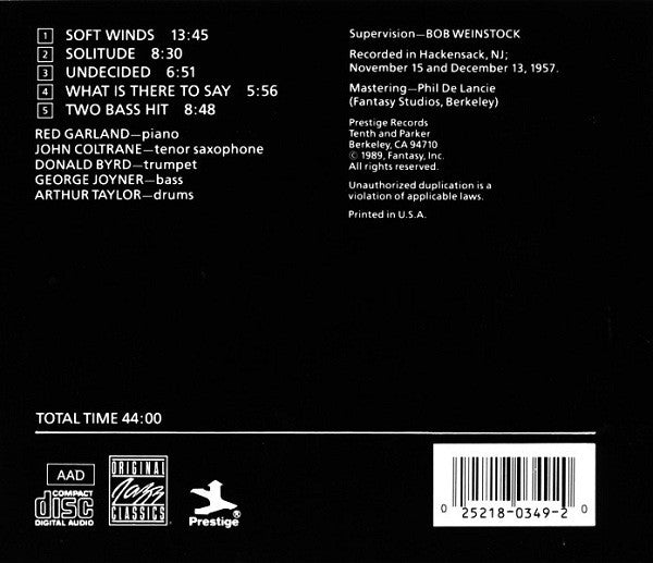 The Red Garland Quintet With John Coltrane : High Pressure (CD, Album, RE)