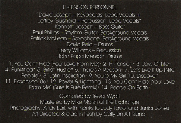 David Joseph & Hi-Tension : The Best Of David Joseph & Hi-Tension (CD, Comp)