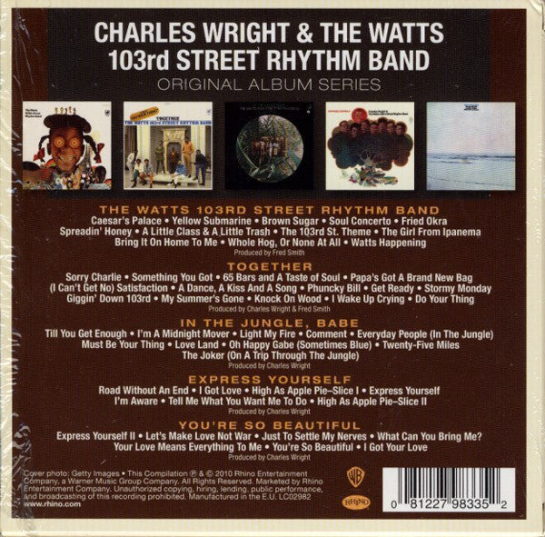 Charles Wright & The Watts 103rd St Rhythm Band : Original Album Series (CD, Album, RE + CD, Album, RE + CD, Album, RE + CD)