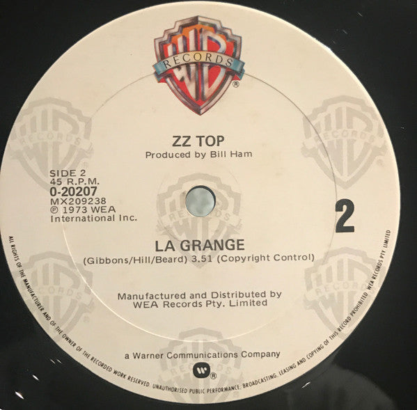 ZZ Top : Legs (12", Single)
