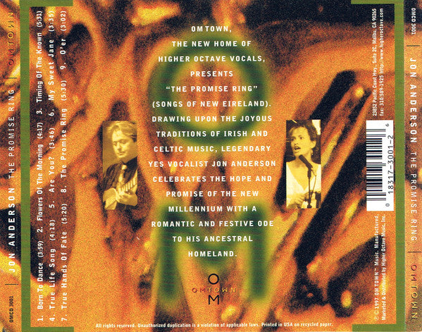 Jon Anderson : The Promise Ring (Songs Of New Eireland) (CD, Album)