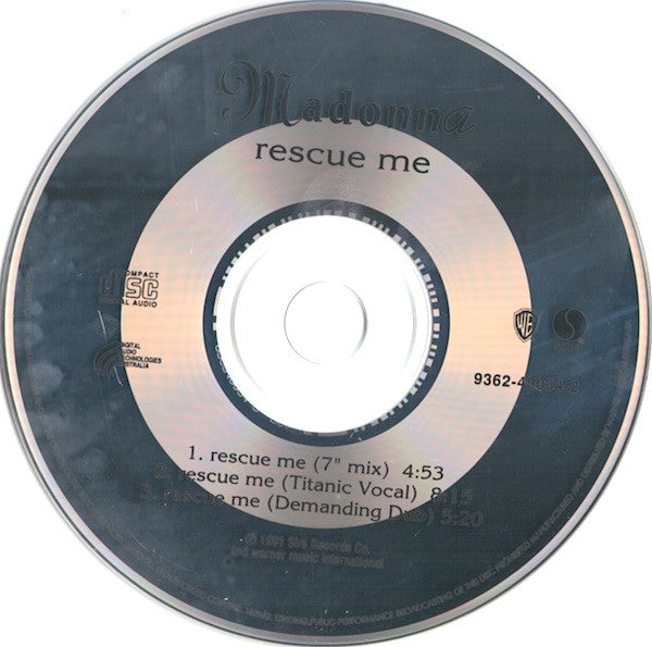 Madonna : Rescue Me (CD, Maxi)