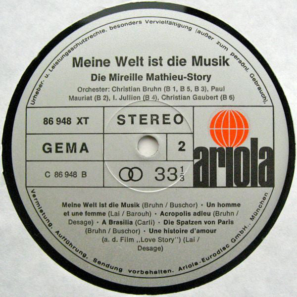 Mireille Mathieu : Meine Welt Ist Die Musik - Die Mireille Mathieu-Story (2xLP, Comp, Gat)