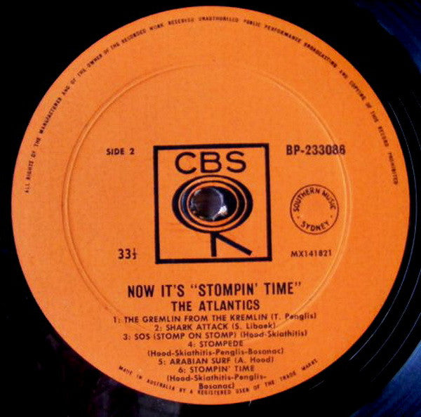 The Atlantics : Now It's Stompin' Time (LP, Mono)
