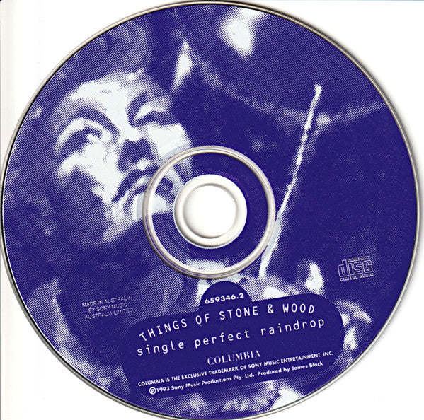 Things Of Stone & Wood : Single Perfect Raindrop (CD, EP)