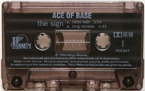 Ace Of Base : The Sign (Cass, Single)