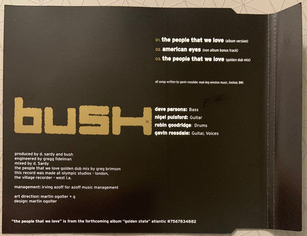 Bush : The People That We Love (CD, Maxi)