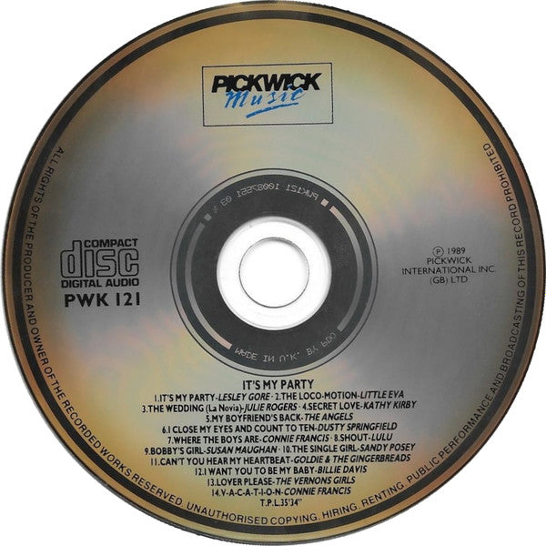 Various : Hit Girls Of The Sixties - It's My Party (CD, Comp)