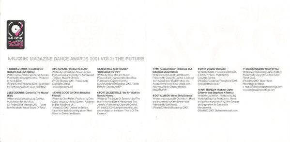 Various : Muzik Magazine Dance Awards 2001 Vol 2: The Future (CD, Comp)