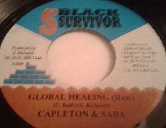Capleton & Saba Tooth : Global Healing (7")