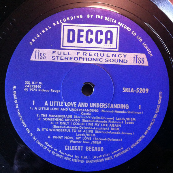 Gilbert Becaud* : A Little Love And Understanding (LP, Album)