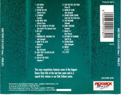 Various : Dance Power! Club Classics Volume One (CD, Comp)