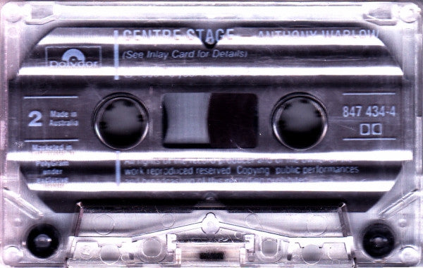 Anthony Warlow : Centre Stage (Cass, Album)