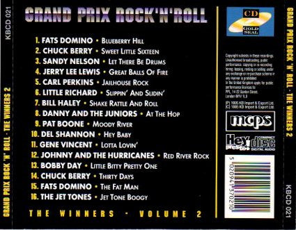 Various : Grand Prix Rock'N'Roll (The Winners - Volume 2) (CD, Comp)