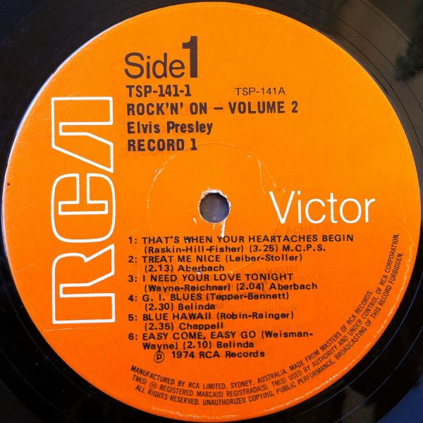 Elvis* : Rock 'N' On Volume 2 25 All-Time Rock 'N' Roll Hits (2xLP, Comp, Gat)