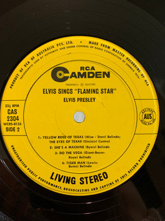 Elvis Presley : Elvis Sings Flaming Star (LP, Album)