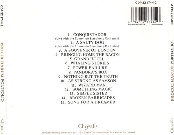 Procol Harum : Portfolio (CD, Comp)