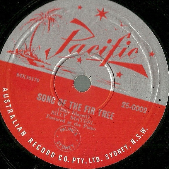 Billy Mayerl : Star Dust / Song Of The Fir Tree (Shellac, 10")