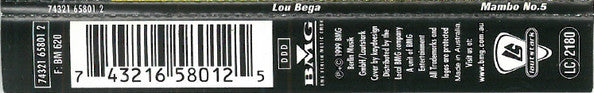 Lou Bega : Mambo No.5 (A Little Bit Of...) (CD, Maxi)