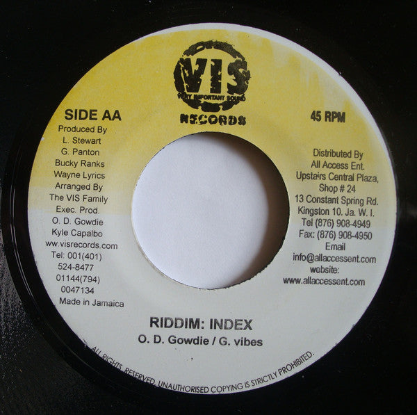 Gowdie Ranks : I'm A Jamaican (7")