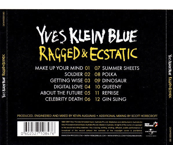 Yves Klein Blue : Ragged & Ecstatic (CD, Album)