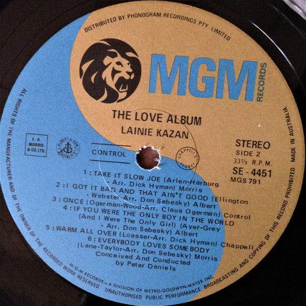 Lainie Kazan : The Love Album (LP, Album)