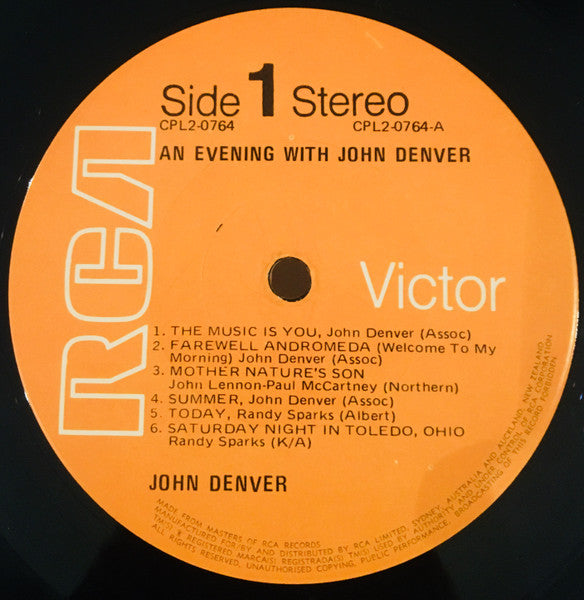 John Denver : An Evening With John Denver (2xLP, Album, Gat)