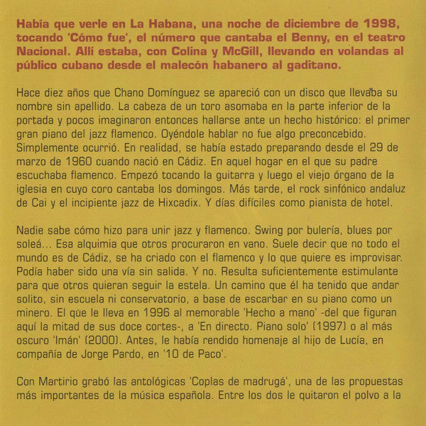 Chano Domínguez : 1993-2003 (2xCD, Comp, Dig)