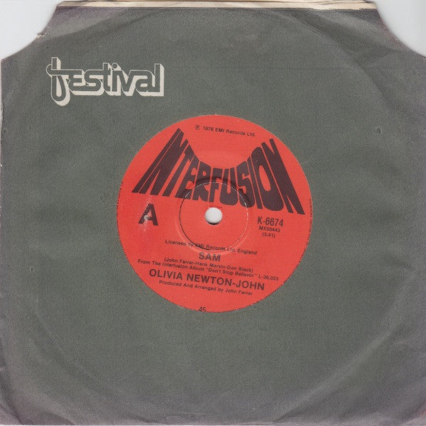 Olivia Newton-John : Sam (7", Single)